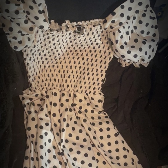 Polka Dot Smocked Dress - Picture 1 of 1